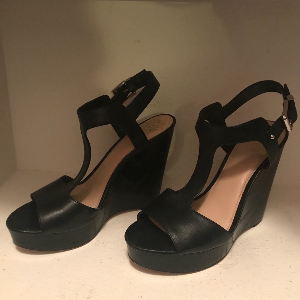Vince Camuto Mathis T-Strap Platform Wedge